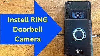 RING Doorbell Battery Camera Install 1080p HD Video