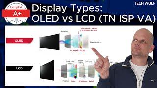 Display Types OLED vs LCD (TN IPS VA) Explained | CompTIA A+