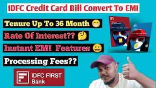 IDFC Credit Card Bill Convert To EMI / Step By Step Live / Techno Tamil