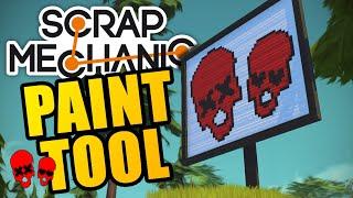 PAINT GUN PIXEL ART | Scrap Mechanic Creations #10 | Paint Tool Update