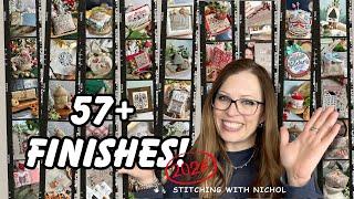 I Finished 57+ CROSS STITCH PROJECTS in 2024! (Flosstube Bonus Episode)