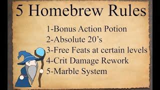 5 Homebrew Rules for DND