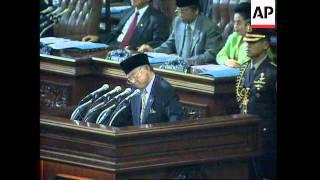 INDONESIA: PRESIDENT HABIBIE UNVEILS NEW STATE BUDGET