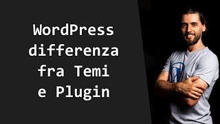 Differenza fra temi e plugin in WordPress da sapere prima di creare un tema o un plugin :-)