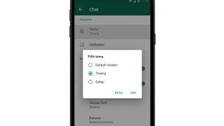 Cara mengaktifkan mode gelap di WhatsApp (Android)