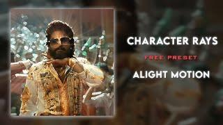 Ae Like Character Rays Effect In Alight Motion | Preset And Tutorial | Characters Rays Effect Preset