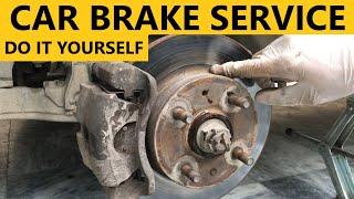 CAR BRAKE SERVICE | Cleaning & Greasing | DIY