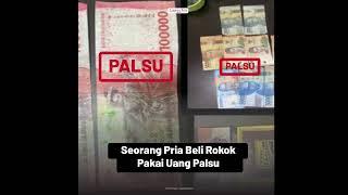 DA, Warga Bandar Lampung Diamankan Karena Kedapatan Membeli r0k0k Menggunakan Uang Palsu.