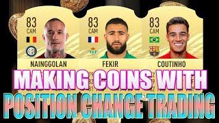 MAKE COINS IN FIFA WITH THIS EASY TO LEARN TRADING METHOD | POSITION CHANGE TRADING | ULTIMATE TEAM