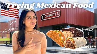 Trying Mexican Food in the US | Vlog in SPANISH.