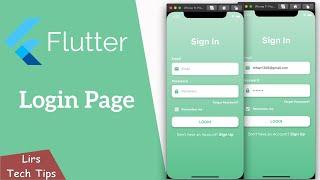 Flutter: Login Page UI