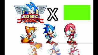 Sonic Mania X Green Screen [720p 60fps]