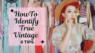 How To Identify A True Vintage Dress  - 6 Tips With Pinup Miss Lady Lace