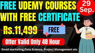 FREE UDEMY COURSES WITH FREE CERTIFICATE | Learn Trending Skills | Free Udemy Coupon For  Students