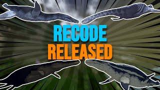 Recode Officially Out + Aquatic Remodels | Dinosaur Simulator Recode: Krono, Fresno, Rhomeo, Lio