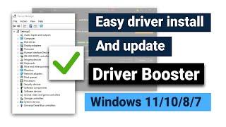 How To install Driver PC/Laptop | Using Driver Booster Easily | Windows 7/8/10/11