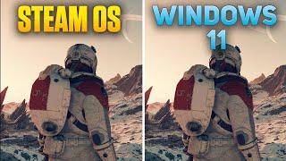 Starfield - SteamOS vs Windows 11 - Steam Deck