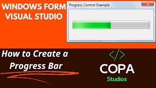 How to Create a Progress Bar | #tutorial | #visualstudio | #winforms | #c | #2022