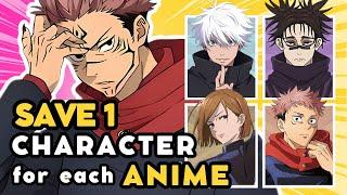 Save 1 ANIME CHARACTER for each ANIME SHOW  | ANIME QUIZ