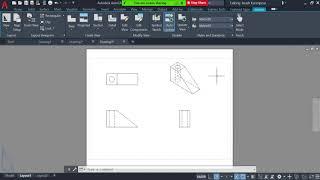 73: Create Orthographic 2D Views from 3D Drawing (AutoCAD Tutorial)