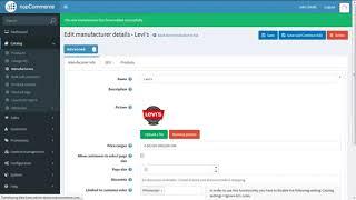Nopcommerce-How to Add or Manage  Manufacturers