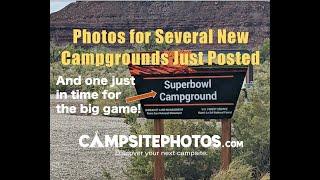 New Campground Photos for Several Campgrounds Just Posted