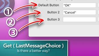 Get ( LastMessageChoice ) - Learning Show Custom Dialog