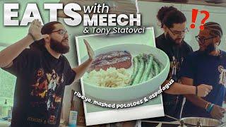 RIBEYE AND HOME MASHED POTATOES WITH TONY STATOVCI | EATS WITH MEECH