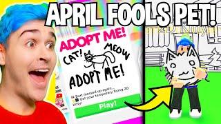 Unlocking *NEW* April Fools 2D KITTY PET!!  ALL TRICKS And SECRET LOCATION Revealed Adopt Me Roblox