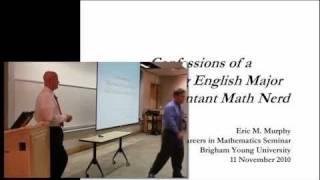 BYU CPMS Lectures | Confessions of a Recovering English Major and Unrepentant Math Nerd