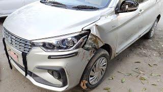 Ertiga left side accidents denting working