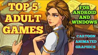 TOP 5 GAMES LIKE SUMMERTIME SAGA WITH CARTOON ANIMATED PART #4 | FOR ANDROID & WINDOWS | ADULT GAMES