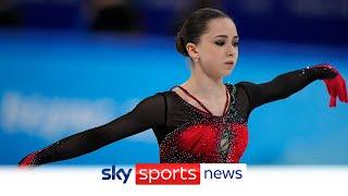 Kamila Valieva falls in final skate and finishes fourth