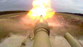 M1A1 Abrams Main Battle Tank in Action: Marksmanship Qualifications Live-fire Exercise