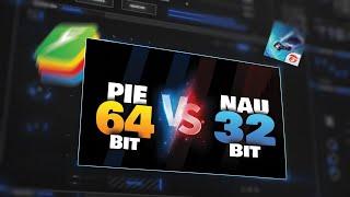 Bluestacks 5 Pie 64 bit Vs Naugat 32 bit - Free fire best Emulator 2023