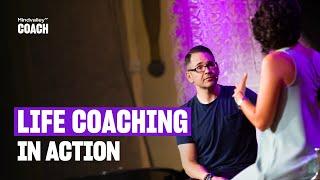 Live coaching demonstration on building confidence as a coach