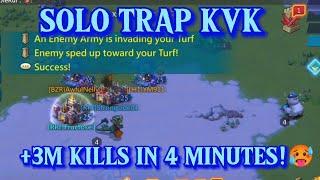 +3 Million Kills In 4 Minutes! Solo Trap KvK | Solo Trap Vs Titans | Lords Mobile