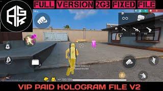 Ob46 VIP PINK 3D HOLOGRAM DATA FILE | Free Fire Anti Blacklist Cs Rank Working Data Config File