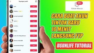 Cara Buat Akun Tiktok Baru 10 Menit Langsung FYP