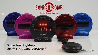 How to Use Sonic Bomb Alarm Clock with Bed Shaker?