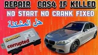 key renew and programming ما تضرب مارش ولا بدور  No Crank No Start cas4 5M48H BMW F10 corrupt data