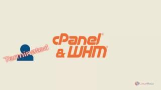 How to terminate an account in WHM/cPanel server