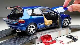 Unboxing of Honda Civic EG 1:18 Scale Hatchback ( Super Realistic Diecast Model)