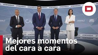 Los mejores momento del debate cara a cara entre Feijóo y Sánchez