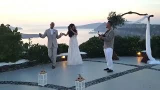 Wedding in santorini// santorini live music// Bouzouki: Ioannis Raptis ￼2023