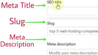 How To Add Meta Description And Meta Title To WordPress Post ?