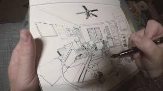 Living room sketch time lapse