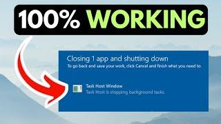 Task Host Window, Task Host Is Stopping Background Tasks in Windows 11 FIXED