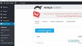 Ninja Forms: come creare un modulo di contatto in WordPress