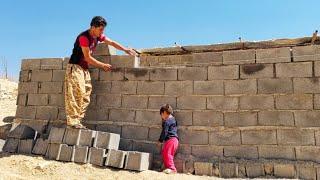 Crafting Leila's Dream Home: Epic Wall-Building Adventure in Nature!